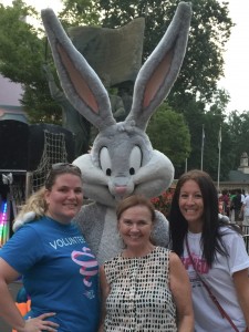 Public Relations Account Executive Vikki Hurley-Schubert, (left) with Sally Shepherdson (center) and Alicia Barberi of Susan G. Komen Central and South Jersey, as they plan the Race for the Cure in October at Six Flags Great Adventure.